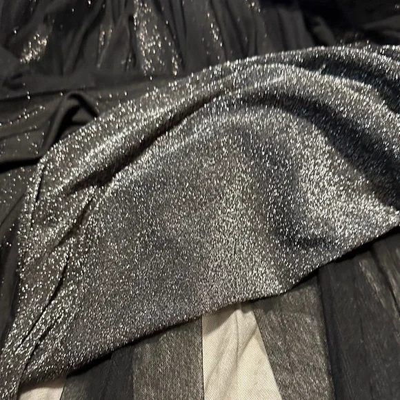 Black Shimmering Overlay witchy skirt APT 9 Goth Halloween - Picture 9 of 10